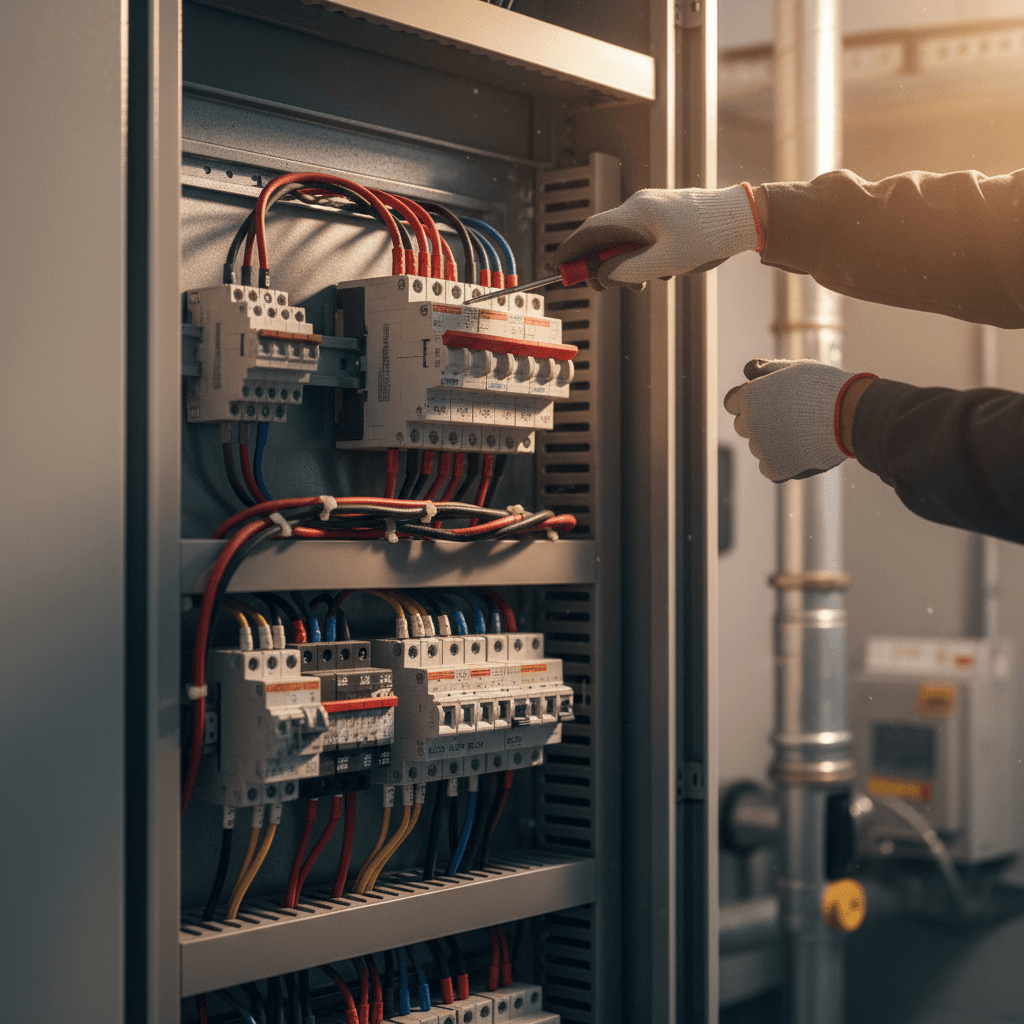 Electrical panel installation and testing